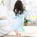 Kids dinosaur 100% organic cotton Hooded Baby Bathrobe